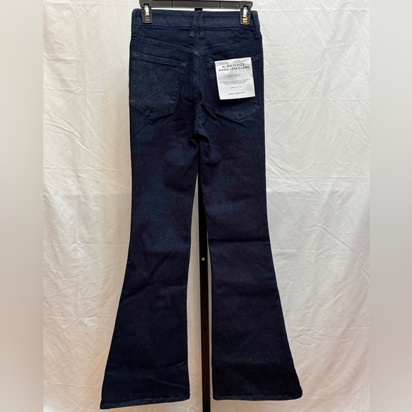 368 - Good American Dark Indigo Flare Jeans - Picture 4 of 6